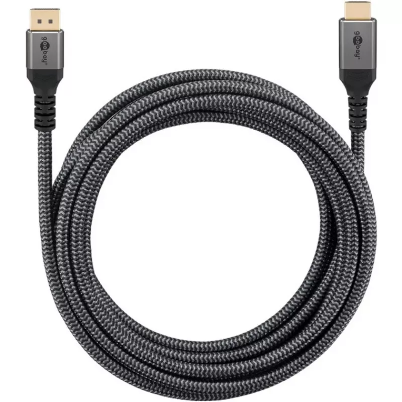 Goobay 65270 Video Cable-Adapter 3 m DisplayPort HDMI Grey (65270)