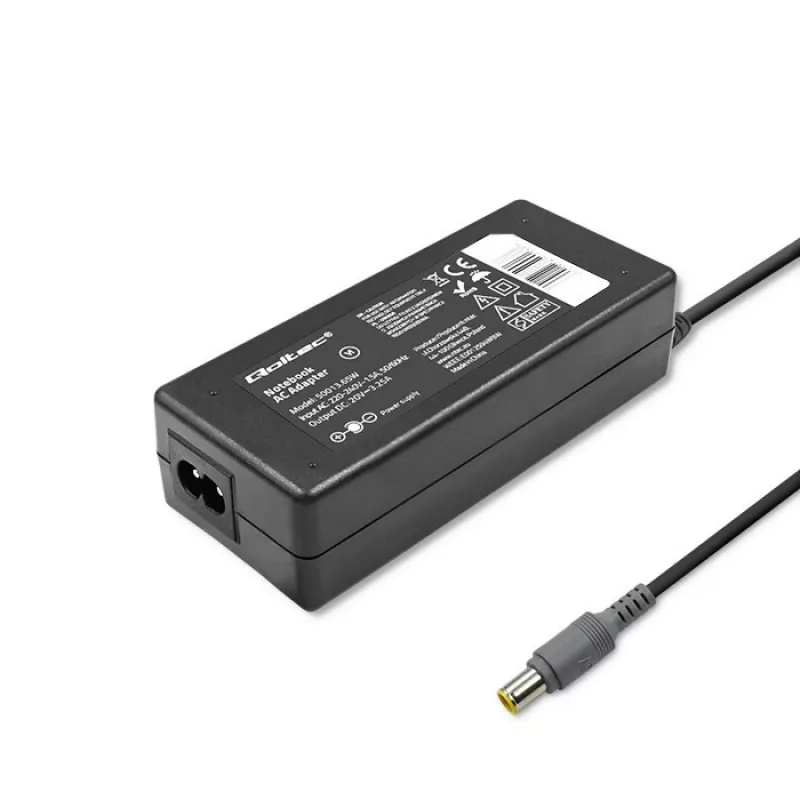 Qoltec laptop power supply for IBM 65w 3.52a 20v 7.9x5.5 + pin IBM 50013.65w
