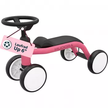 Balance bike HUDORA Up 6 inch pink — 6-inch wheels, lightweight toddler run bike