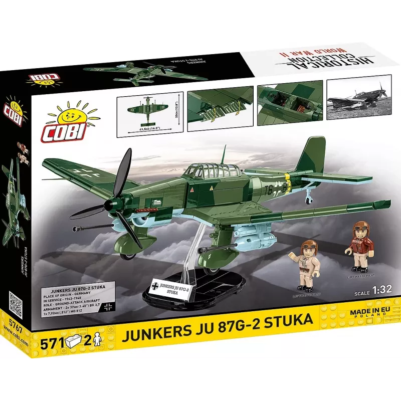 Building Set Cobi Blocks Junkers JU 87G-2 Stuka 571 pcs model kit