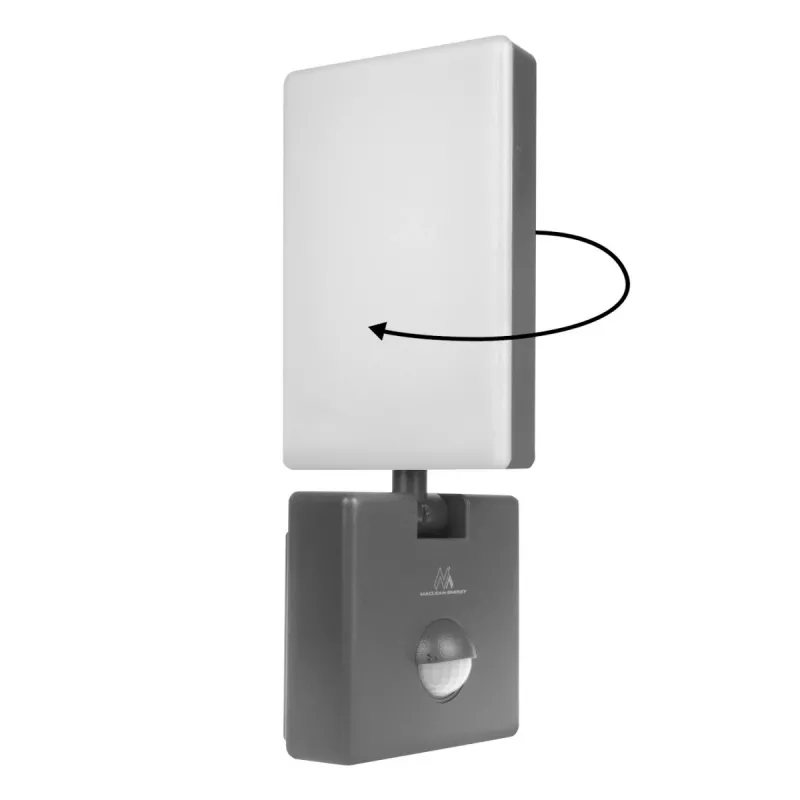 LED floodlight MACLEAN MCE516 with PIR motion sensor, 50W, grey