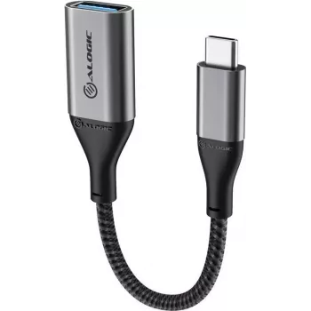 Alogic Super Ultra - USB-Adapter - 24 pin USB-C (M) to USB Type A (W) - USB 3,1 Gen 1 - 15cm - Space-Grey (ULCAA-SGR)
