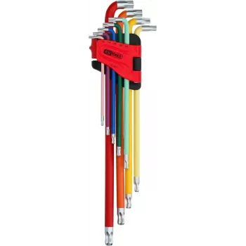 KS TOOLS Tools-Machines GmbH Ball-End Torx Key Set, extra long, 9-piece (151.5210)