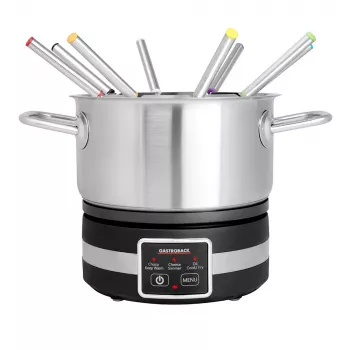 Electric Fondue Gastroback 42568 1.8L 8 Persons Black Stainless Steel
