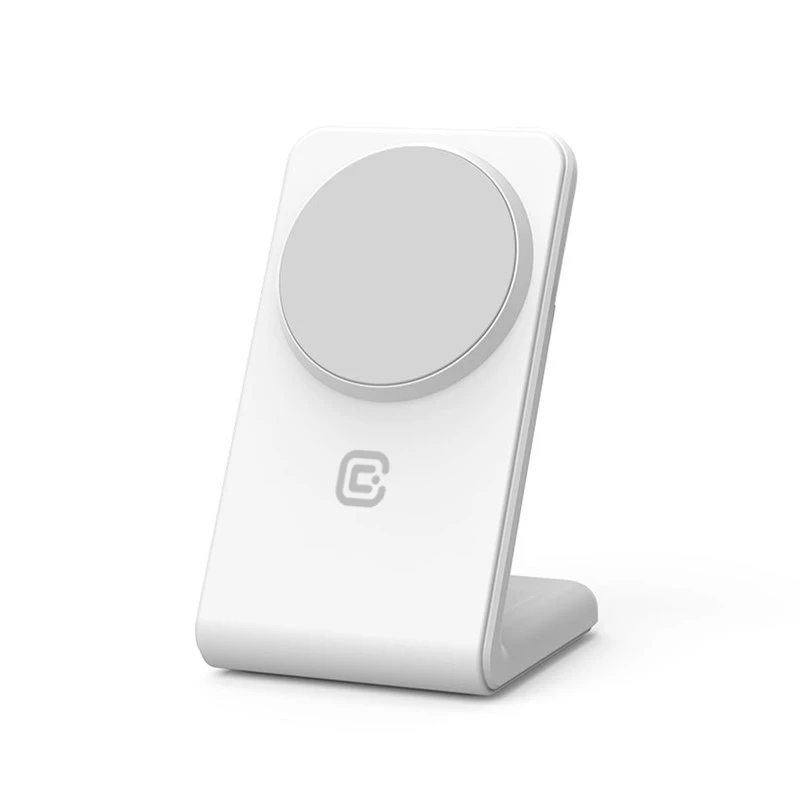 Wireless charger Crong CRG-MSS-WHT 10W fast charging for Qi-compatible devices