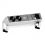 Power extension Bachmann DESK 2 0.2m 2 AC outlets Black White