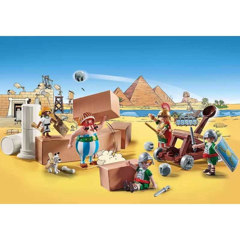 Playmobil 71268 Asterix: Edifis and the Battle of the Palace Working Catapult of the Romans Collection Play Figures Fun Imaginative Role Play Play