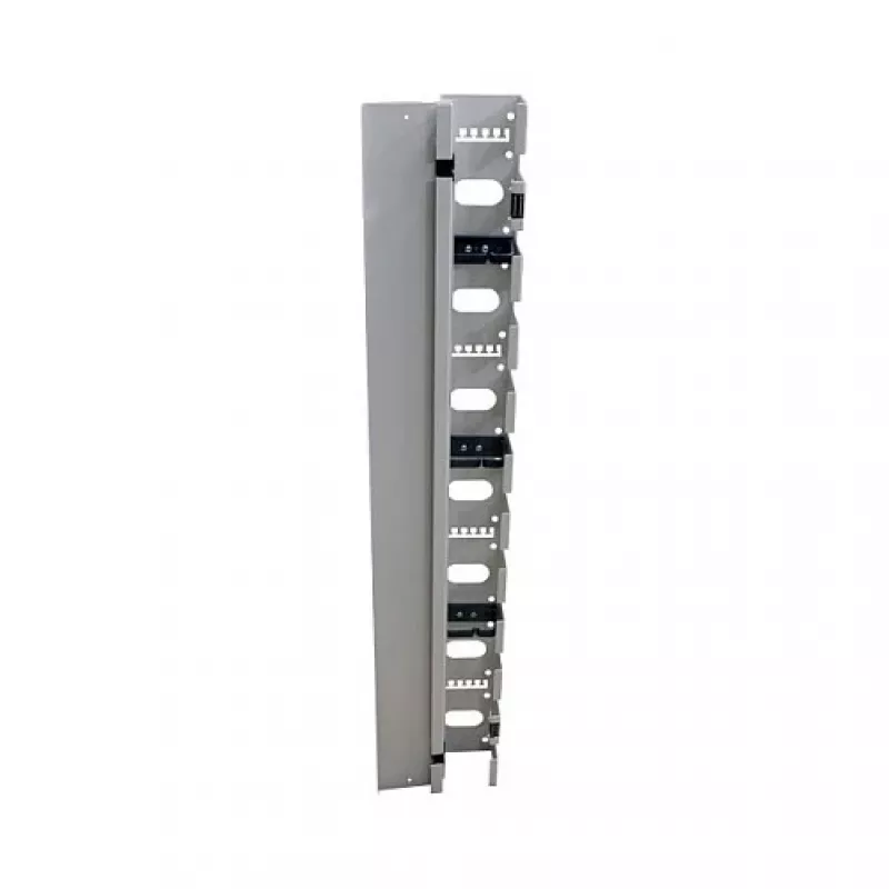 ALL-S0002116, Cable management panel, grey, 32U, 19 inch, 100 mm, 75 mm