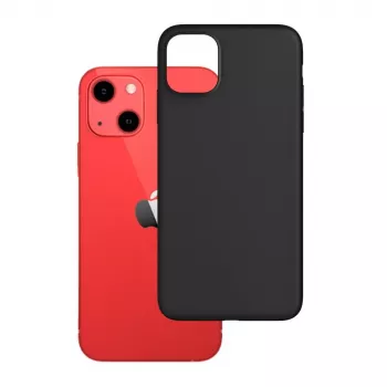 Matte Silicone Case 3mk for iPhone 13 Black