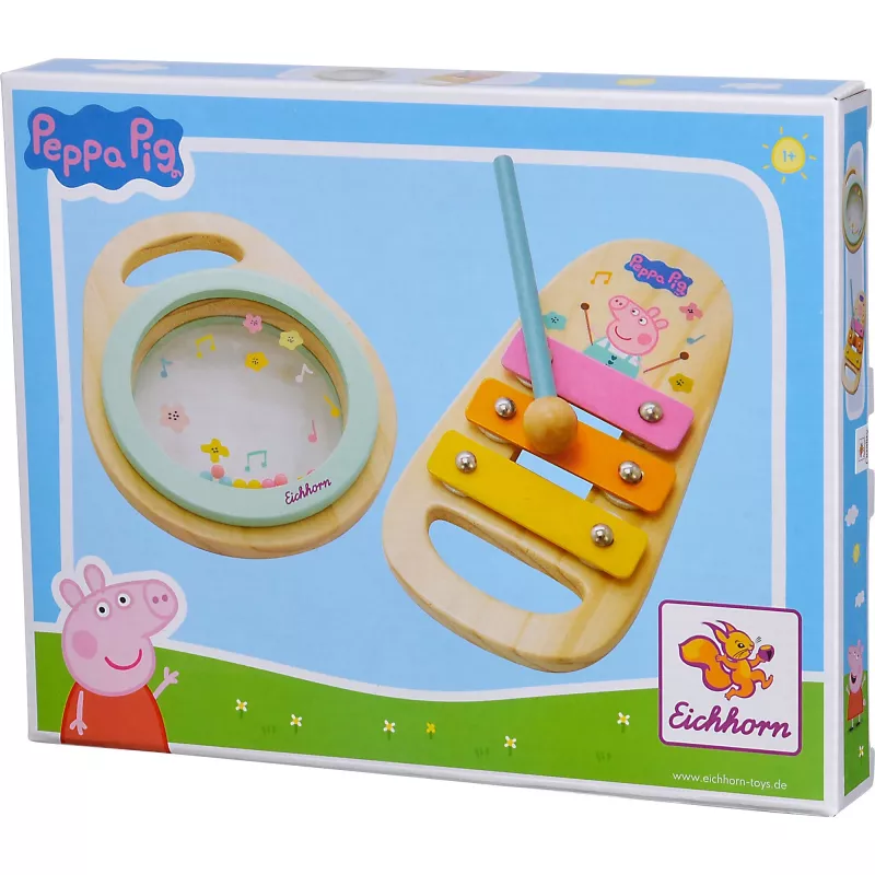 Peppa Pig Wood-Musikset, music toy 2-piece