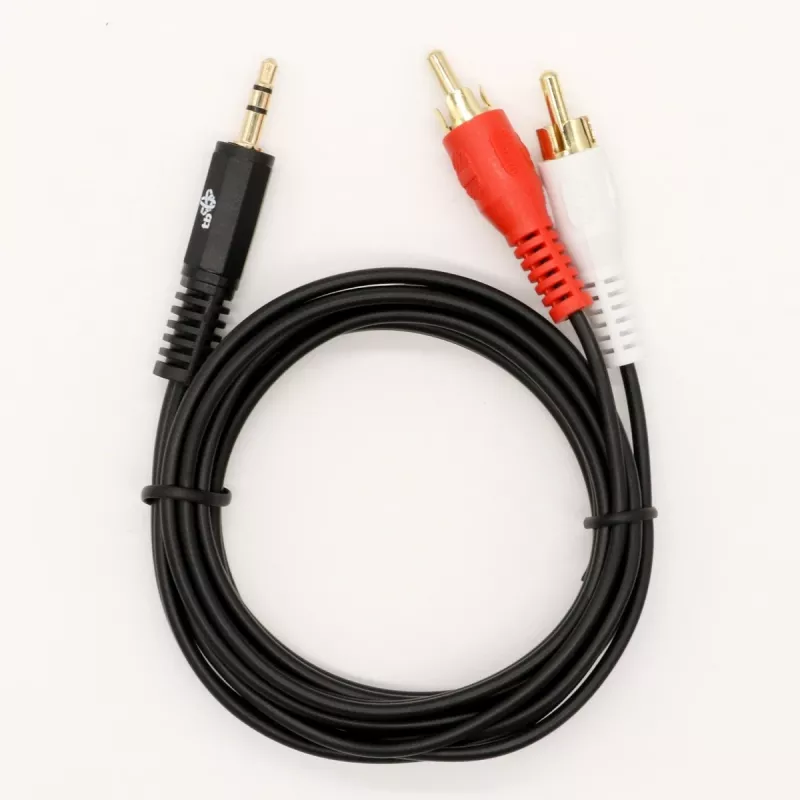 TB Cable 3,5mm MiniJack -2x RCA M/M 1,5m (AKTBXAJ2RCA150B)