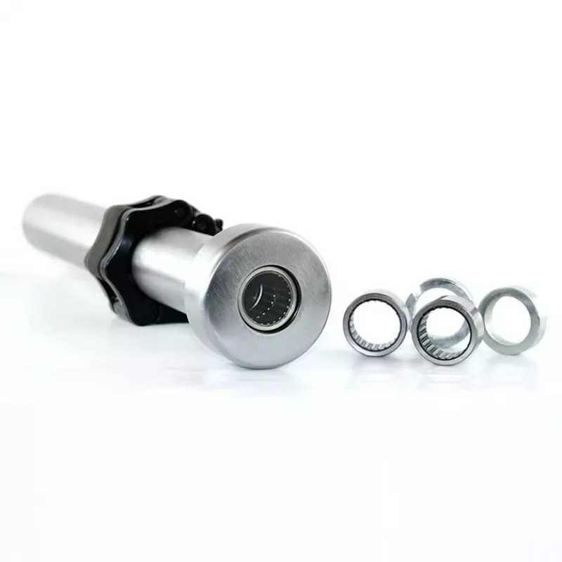 GO320 + ZG1000 Black Olympic Bar 14.8KG 1830MM Hms With Jaw Black Lock Clamps