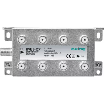 Axing BVE 8-02P - Kabelsplitter - 5 - 1218 MHz - Grey - A - 14,5 dB - F (BVE802P)