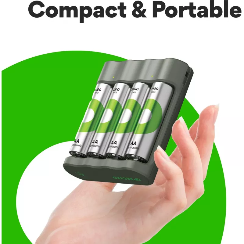 Battery charger GP B441 for NiMH AA and AAA rechargeable cells
