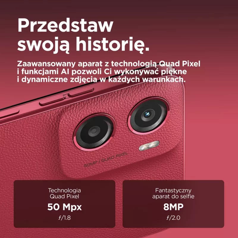 Motorola moto g05 16.9 cm (6.67 inch) Dual SIM Android 15 4G USB Type-C 4 GB 256 GB 5200 mAh Red
