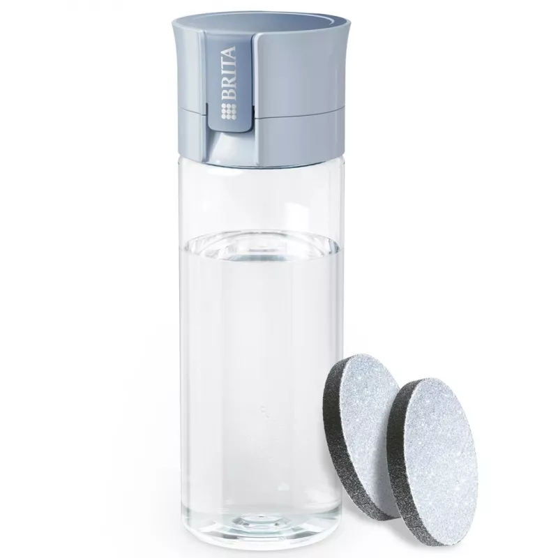 Filtering bottle BRITA Vital Pastel Blue 600 ml with 2 MicroDisc filters, BPA-free, dishwasher-safe