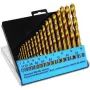 Drill bit set c.k tools T3291 — 19-piece HSS TiN-coated set for metal and general drilling