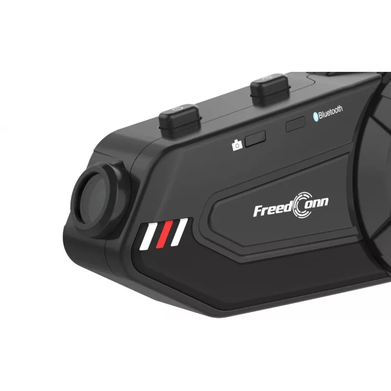 Headset FreedConn R1 PLUS E motorcycle Bluetooth intercom, Bluetooth 5.0+EDR, range 1000 m, IP65, FM, 1080p video, 30 h talk time