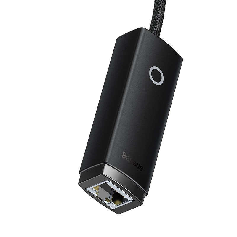 Network adapter Baseus Lite Series USB-C to RJ45 (black)