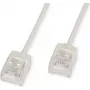 ROLINE UTP Patch Cable Cat.6A Ultra- kurzer RJ45 Grey 0.5m - Network - UTP (21.15.4400)
