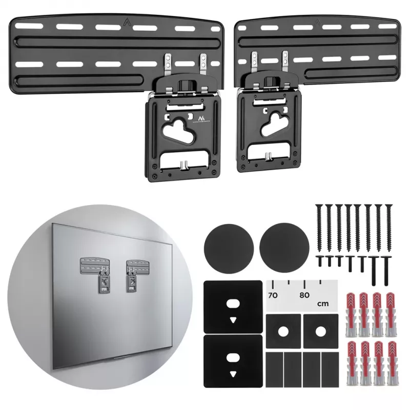 Maclean TV bracket, compatible with Samsung QLED TVs, 43-85, max. 60kg, MC-806 N