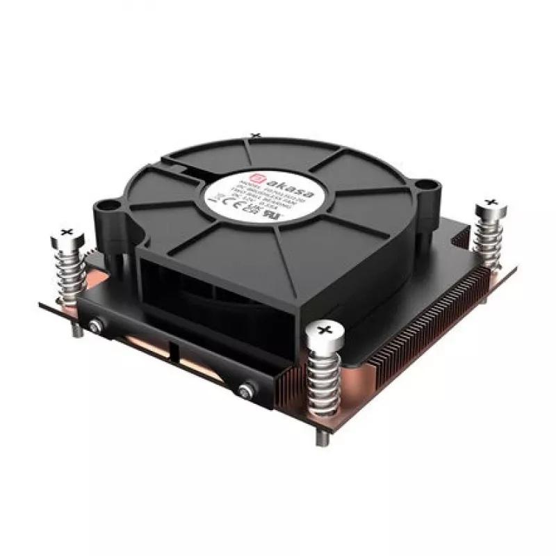 CPU Cooler Akasa AK-CC7406BP01 for Intel LGA 1700, copper heatpipe cooler