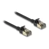 Network Cable DeLOCK RJ45 Cat.8.1 F/FTP Slim Pro 5m Black