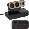 Power Extension Brennenstuhl 1153580200 2m 10 AC Outlets Indoor Black Silver