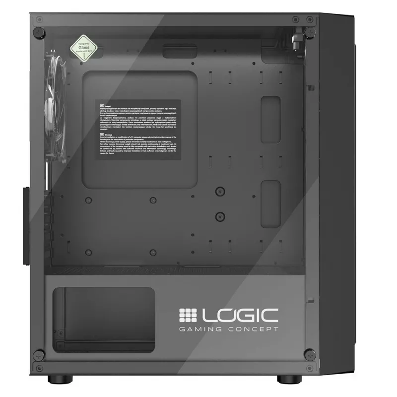 Logic Atos ARGB Mini USB 3.0 Micro Tower Case, Black (AM-ATOS-10-0000000-0002)