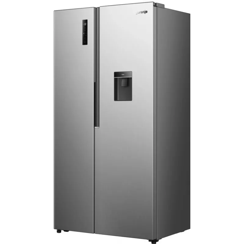 Gorenje HZF55082 NRS917E41XWD G400, Freestanding, American door, Grey, 2 door(s), Touch, LED