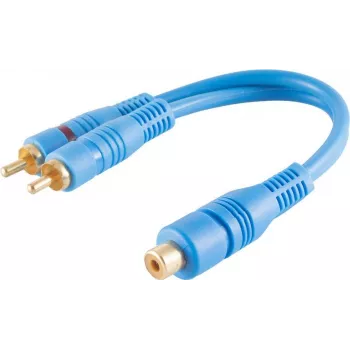 Audio Cable RCA 2 x RCA ShiverPeaks BS40053 0.2 m Blue