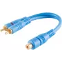 Audio Cable RCA 2 x RCA ShiverPeaks BS40053 0.2 m Blue