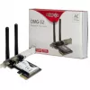 Inter-Tech DMG-32 - Built-In - Wireless - PCI Express - Wi-Fi - 650 Mbit/s - Black - Silver (88888148)