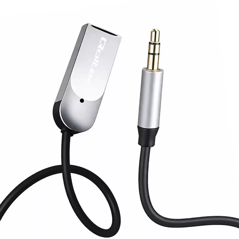Wireless audio receiver adapter QOLTEC HiFi BT6.0 2xRC – Bluetooth audio receiver for speakers and car stereo