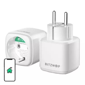 Smart socket BlitzWolf BW-SHP15 ZigBee 3680W — in-wall Wi‑Fi/ ZigBee compatible power outlet