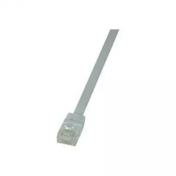 LogiLink CF2071U RJ45 network cable, patch cable CAT 6 U/UTP 5.00 m white highly flexible 1 pc.