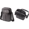 Shoulder bag LIGHTPAK EPSILON polyester grey with adjustable strap