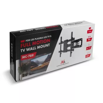 TV bracket MACLEAN MC-789 for 32–85 inch screens, VESA 400x200, tilt, 60 kg load, black