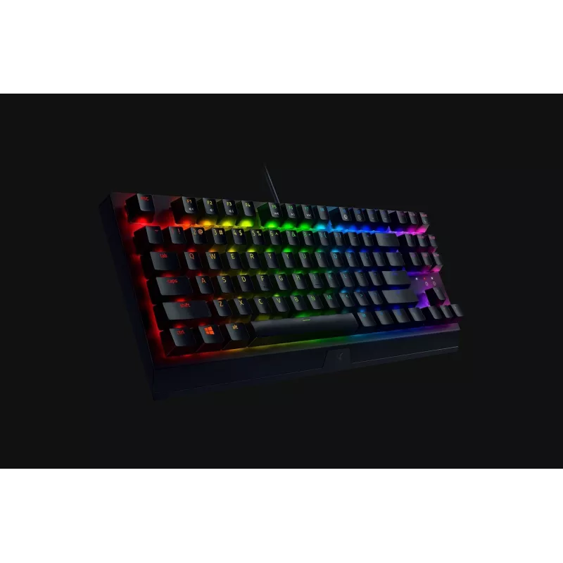 Mechanical gaming keyboard Razer BlackWidow V3 Tenkeyless — USB, QWERTY US, Razer Yellow switches, RGB backlight, black