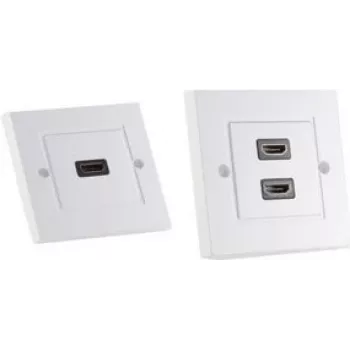 shiverpeaks BASIC-S HDMI Wall Socket, 1x HDMI, Pure White