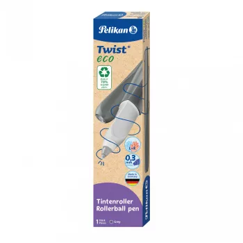 Stick pen Pelikan Twist eco Blue Grey smooth writing comfort