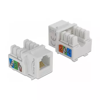 Keystone module DeLOCK 86498 Flat White RJ-12