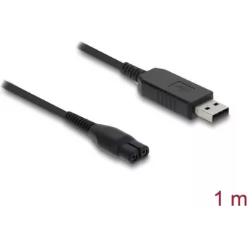 USB charging cable DELOCK for electric shavers 4.3 V compatible with Philips OneBlade 360 Face + Body
