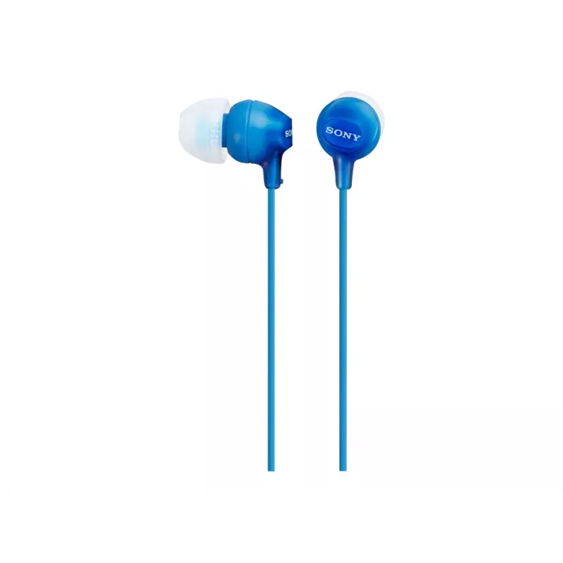 Sony MDR-EX15LP, Wired, 8 - 22000 Hz, Music, 3 g, Headphones, Blue