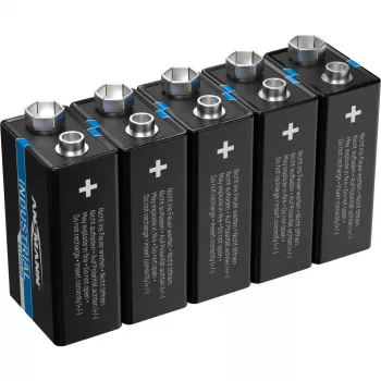 Ansmann 1505-0002 - Einwegbatterie - Lithium - 9 V - 5 Stück(e) - Schwarz - -40 - 60 °C