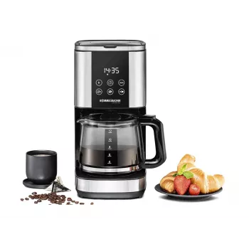 Drip coffee maker Rommelsbacher FKM1000, 1.5 L water tank, 12 cups, stainless steel/black