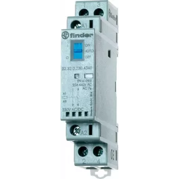 Finder Installation Contactor for 35 mm-Rail 22.32.0.024.4520 1 Normally Open Contact (22.32.0.024.4520)