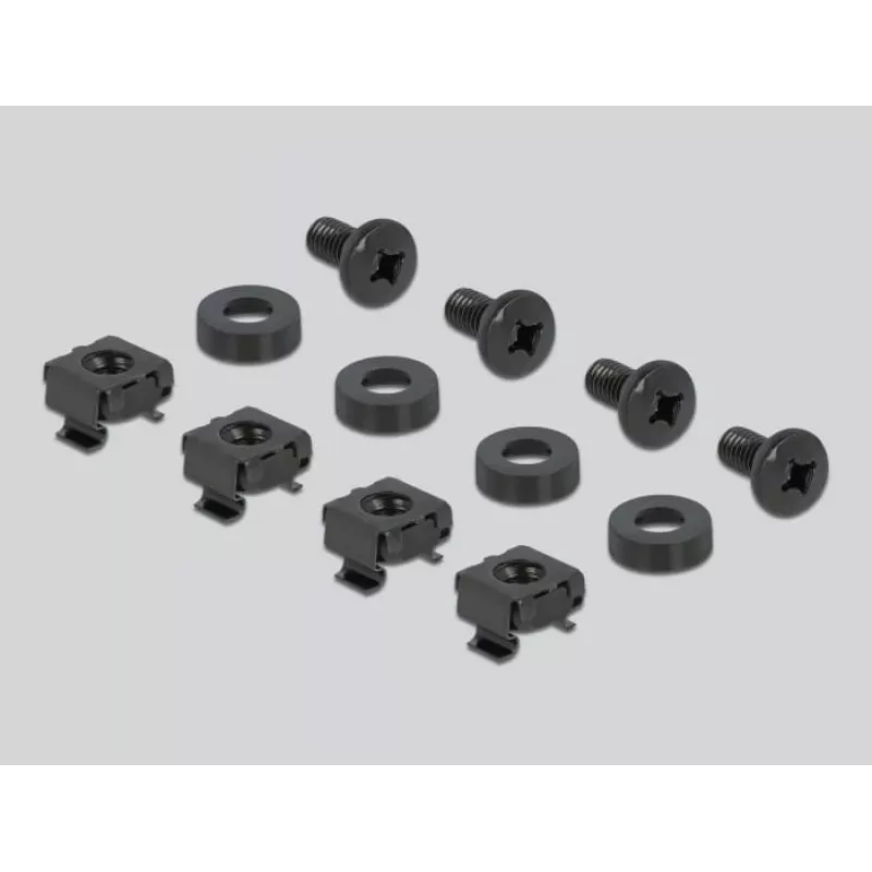 Cable rail DeLOCK 66884 Black 180mm width 482mm depth 90mm height