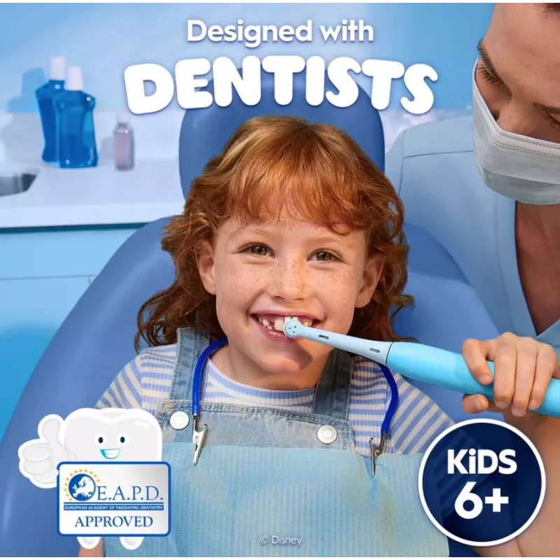 Oral-B Electric Toothbrush with Travel Case, 6Y+ | iO Kids Disney Stitch | Rechargeable | For kids | Number of brush heads included 1 | Number of teeth brushing modes 3