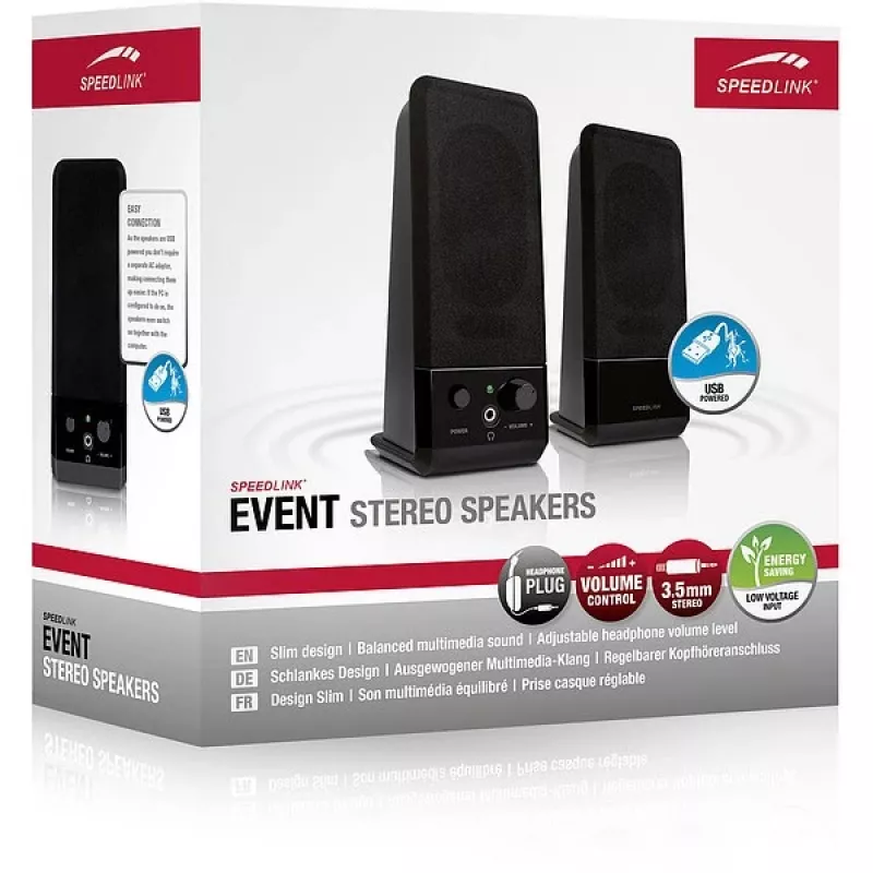 Speaker SPEEDLINK EVENT Black Wired 5 W